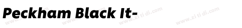 Peckham Black It字体转换
